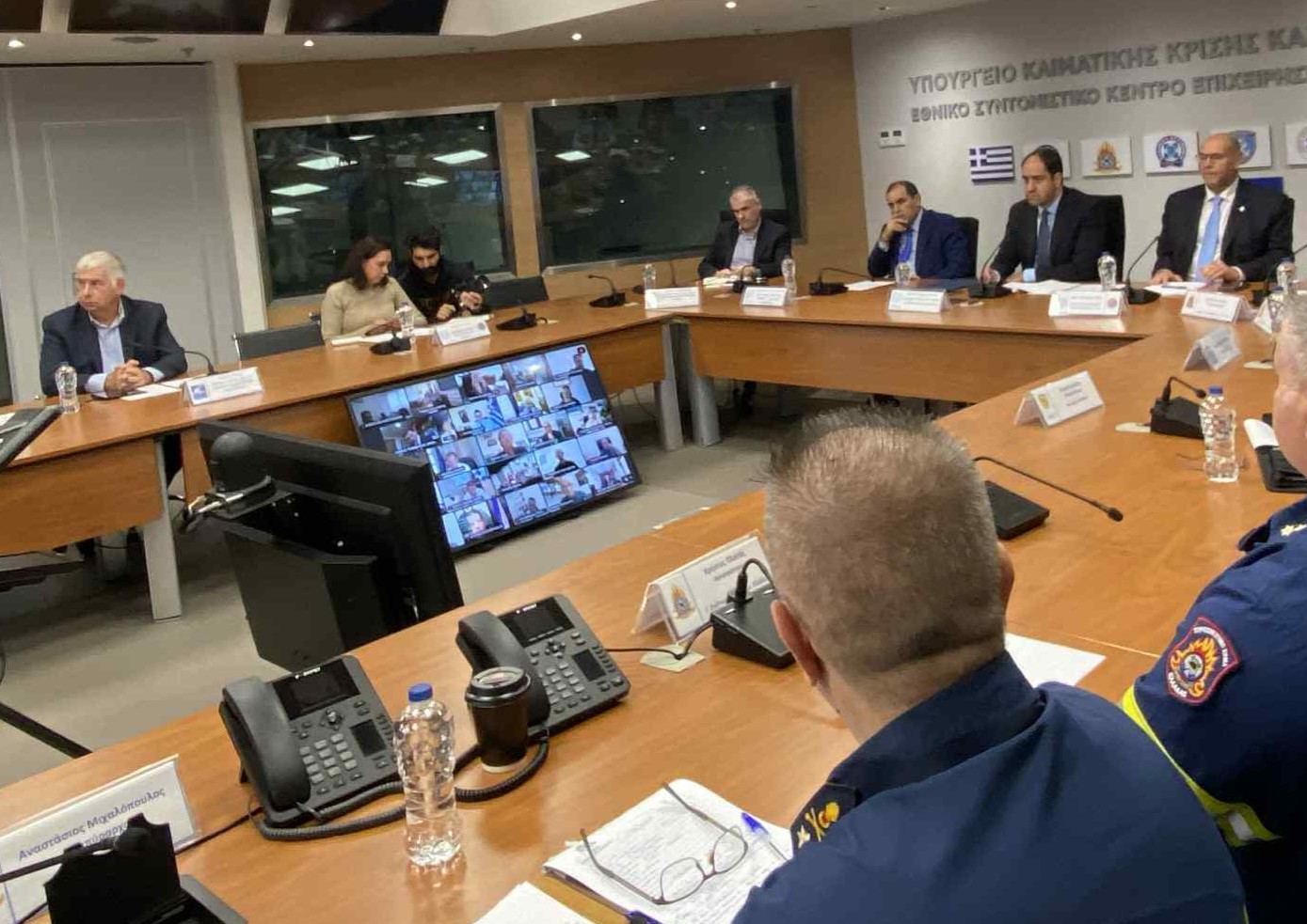 O Βλάσσης Σιώμος στην έκτακτη διυπουργική συντονιστική σύσκεψη για την κακοκαιρία