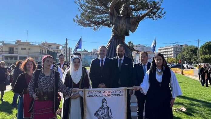 Μεσολόγγι: Απέτισαν φόρο τιμής στον Δημογέροντα Χρήστο Καψάλη, ήρωα της ιστορικής Εξόδου