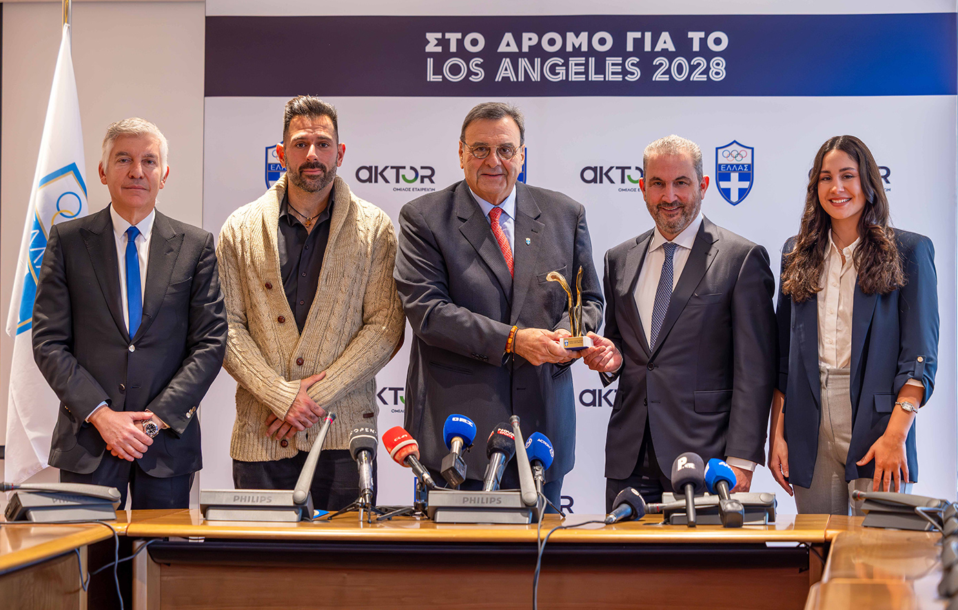 Ο Όμιλος AKTOR στηρίζει την Ελληνική Ολυμπιακή Επιτροπή στην πορεία προς το Los Angeles 2028