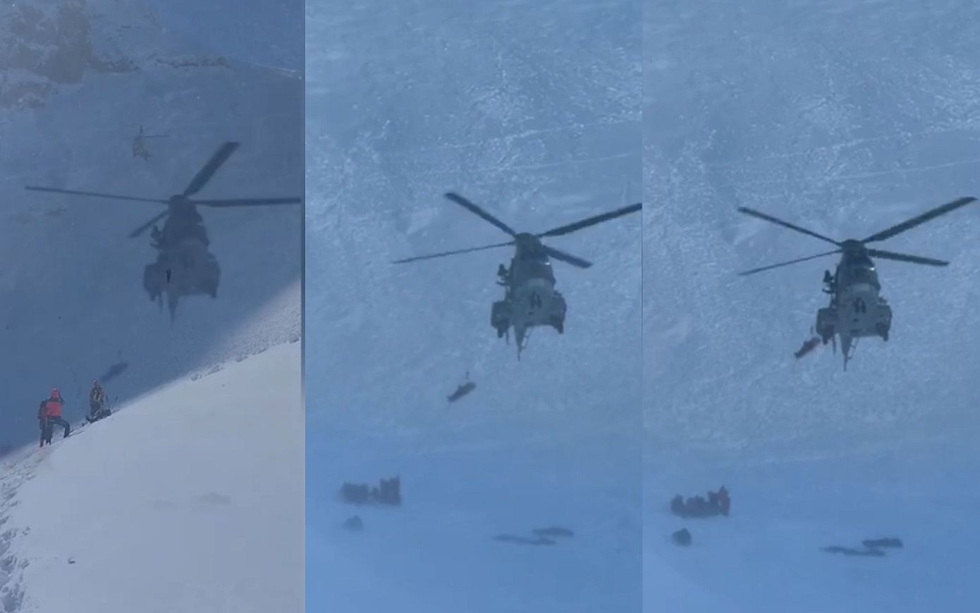 Βίντεο από την απαιτητική διάσωση των σορών των 4 άτυχων ορειβατών στα Βαρδούσια όρη
