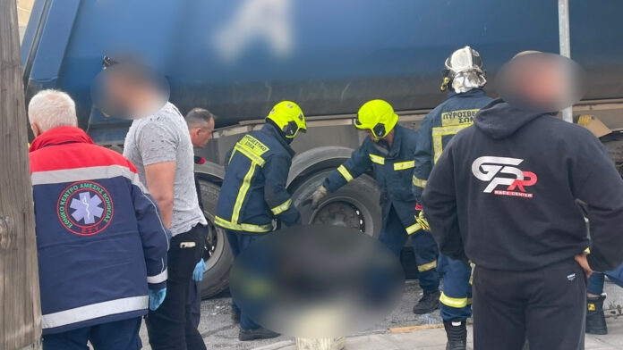 Τραγωδία στη Λάρισα: Νεκρή γυναίκα που παρασύρθηκε από φορτηγό