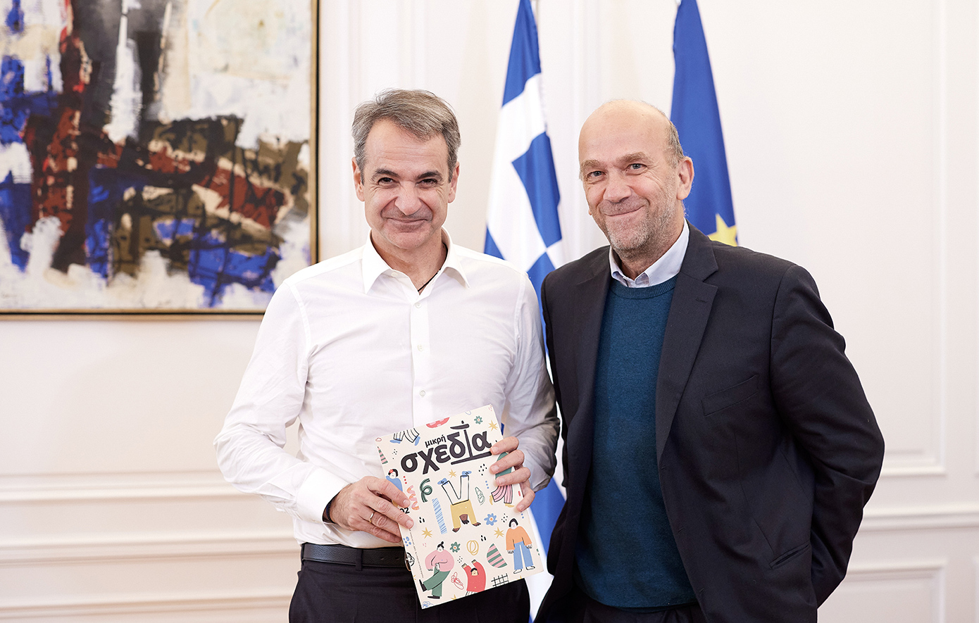 Ο Κυριάκος Μητσοτάκης συνομίλησε με τον δημιουργό του περιοδικού «Σχεδία» – Εξέτασαν πρωτοβουλίες για στήριξη των αστέγων