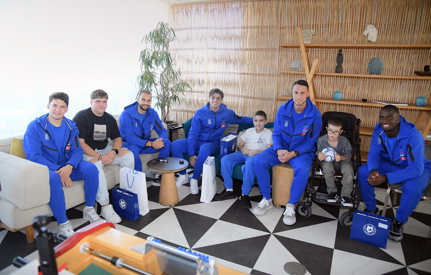 Τζόλης, Τετέι, Ρότα και Χατζηδιάκος χάρισαν χαρά σε τρία παιδιά του Make-A-Wish Ελλάδος