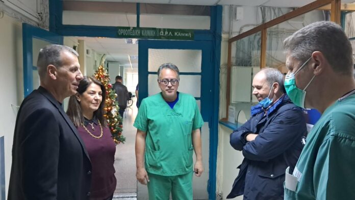 Δημαρχιακή Επίσκεψη στο Γενικό Νοσοκομείο Σπάρτης Λακωνίας