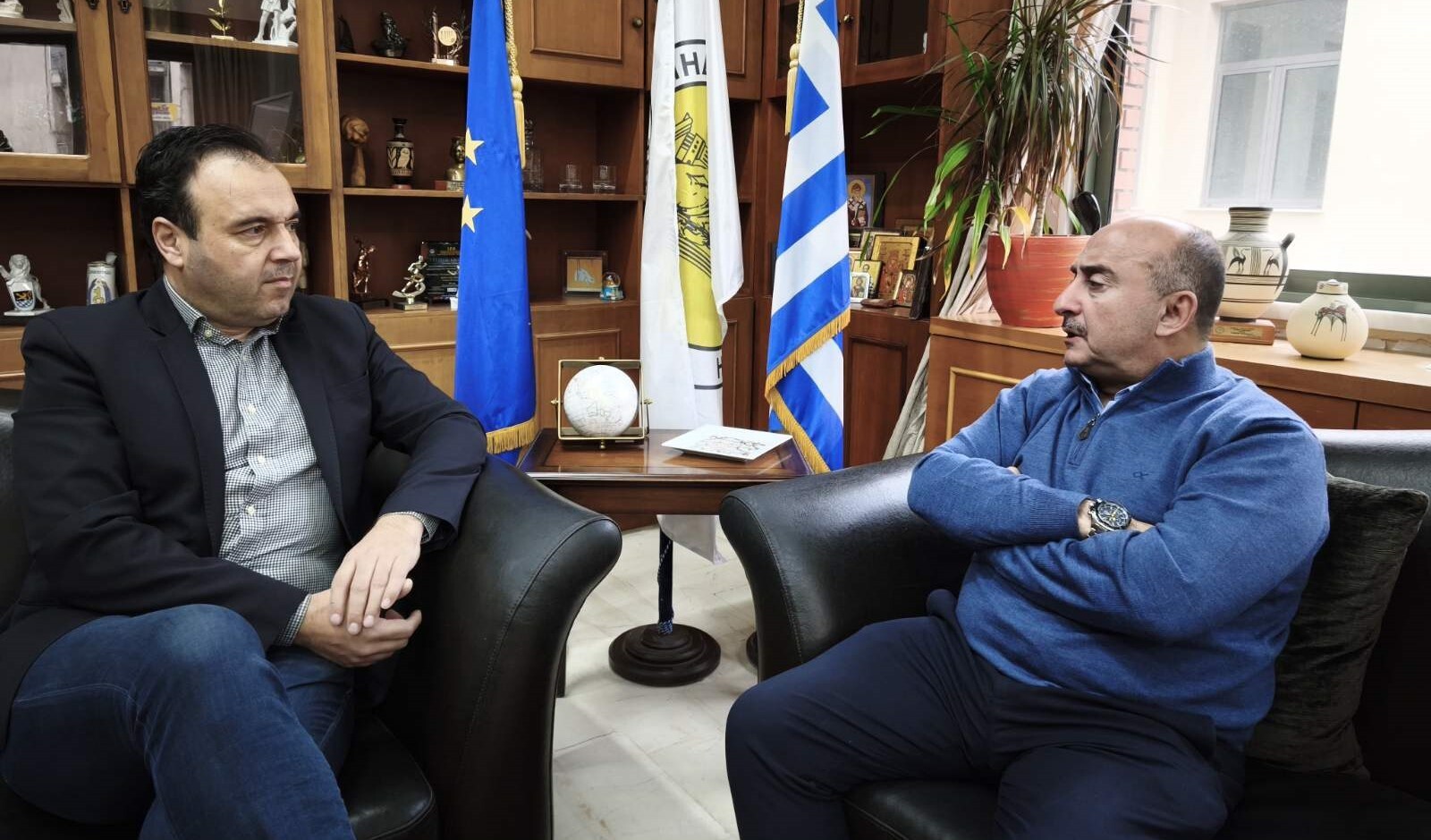 Σύσκεψη Δημάρχου Τρικκαίων με τον Υπουργό Ψηφιακής Πολιτικής