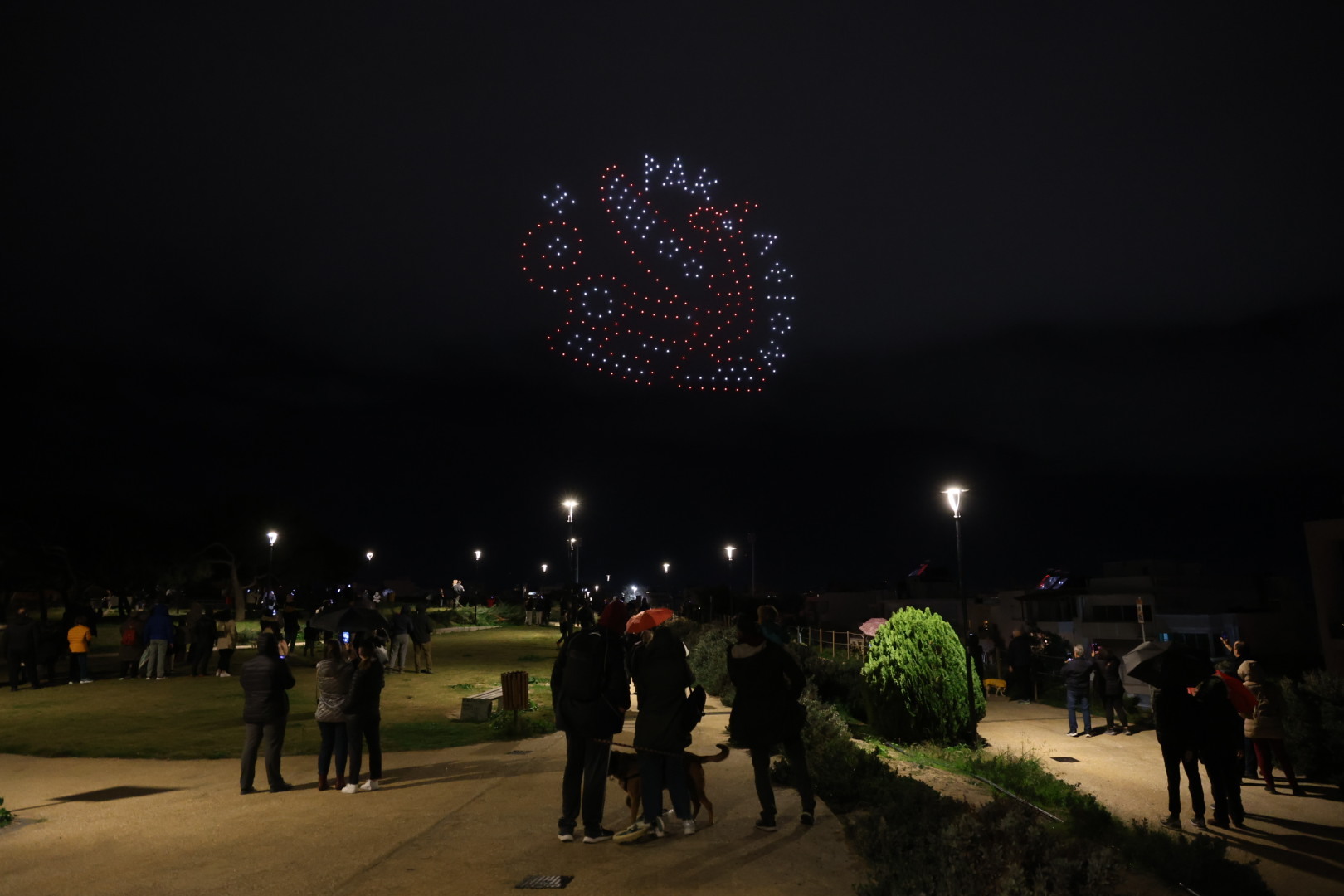 Εντυπωσιακό το θέαμα από το drone show στο Ηράκλειο Κρήτης