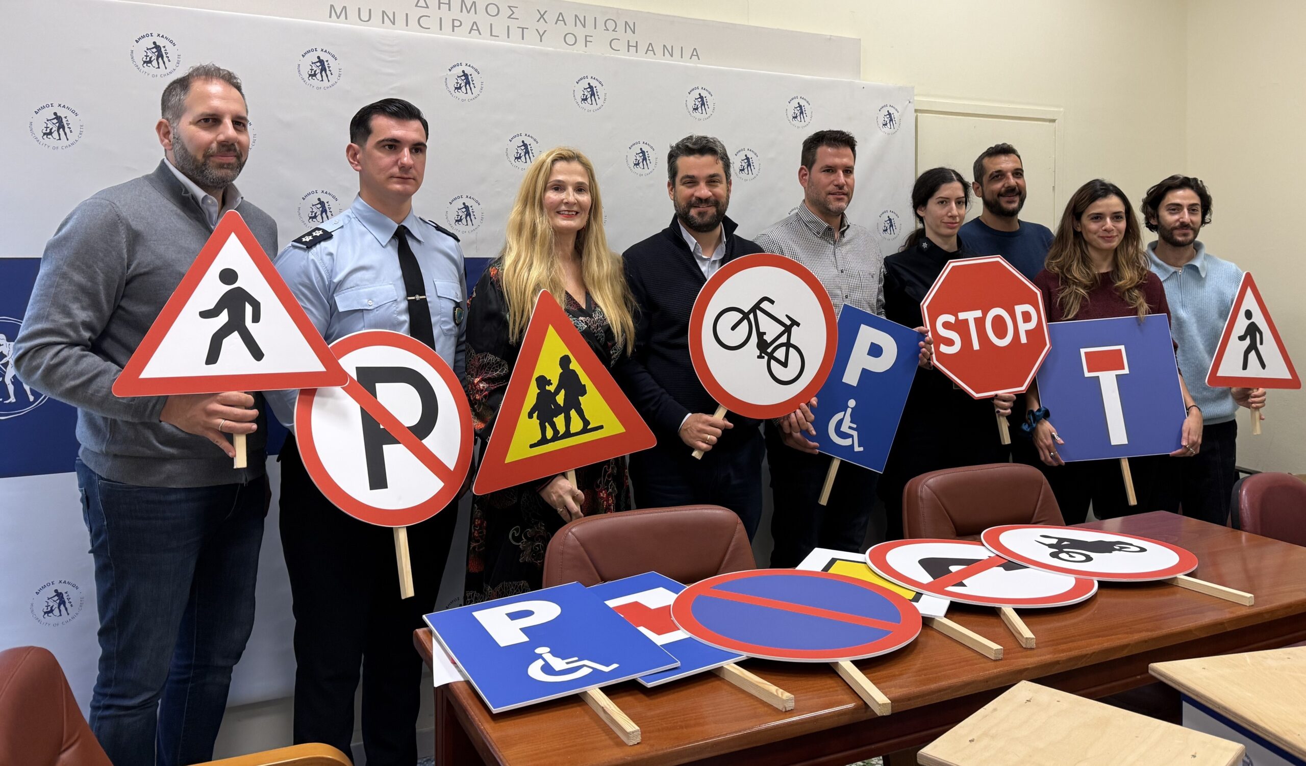 Δράση βελτίωσης της οδικής ασφάλειας από τον Δήμο Χανίων