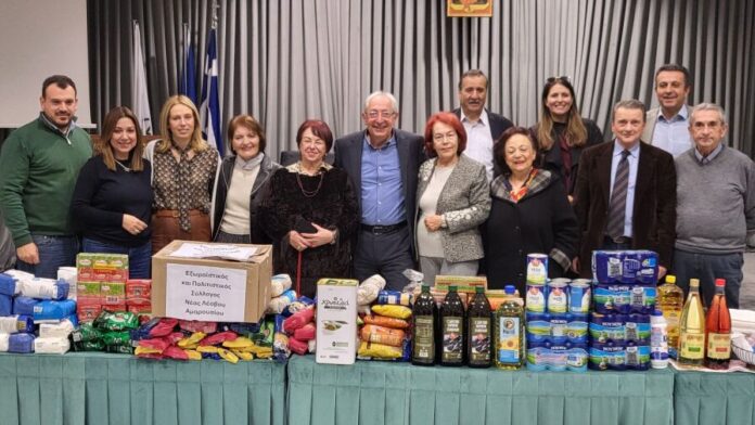Δωρεά τροφίμων από τον Πολιτιστικό Σύλλογο Αμαρουσίου στο Κοινωνικό Παντοπωλείο