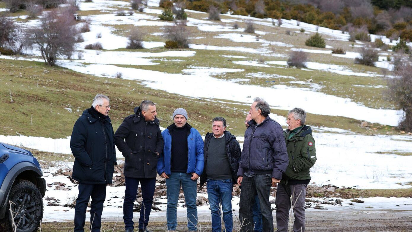 Ο Δ. Κουρέτας στην Καρυά Ολύμπου: Η ευλογιά δεν έφτασε εδώ…