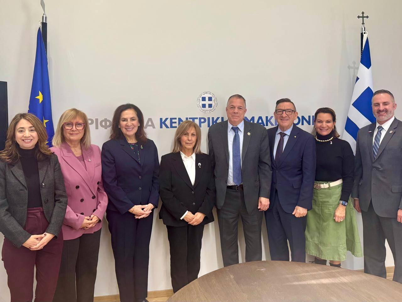 Η Παγκόσμια Διακοινοβουλευτική Ένωση Ελληνισμού στην περιφερειάρχη Αθηνά Αηδονά