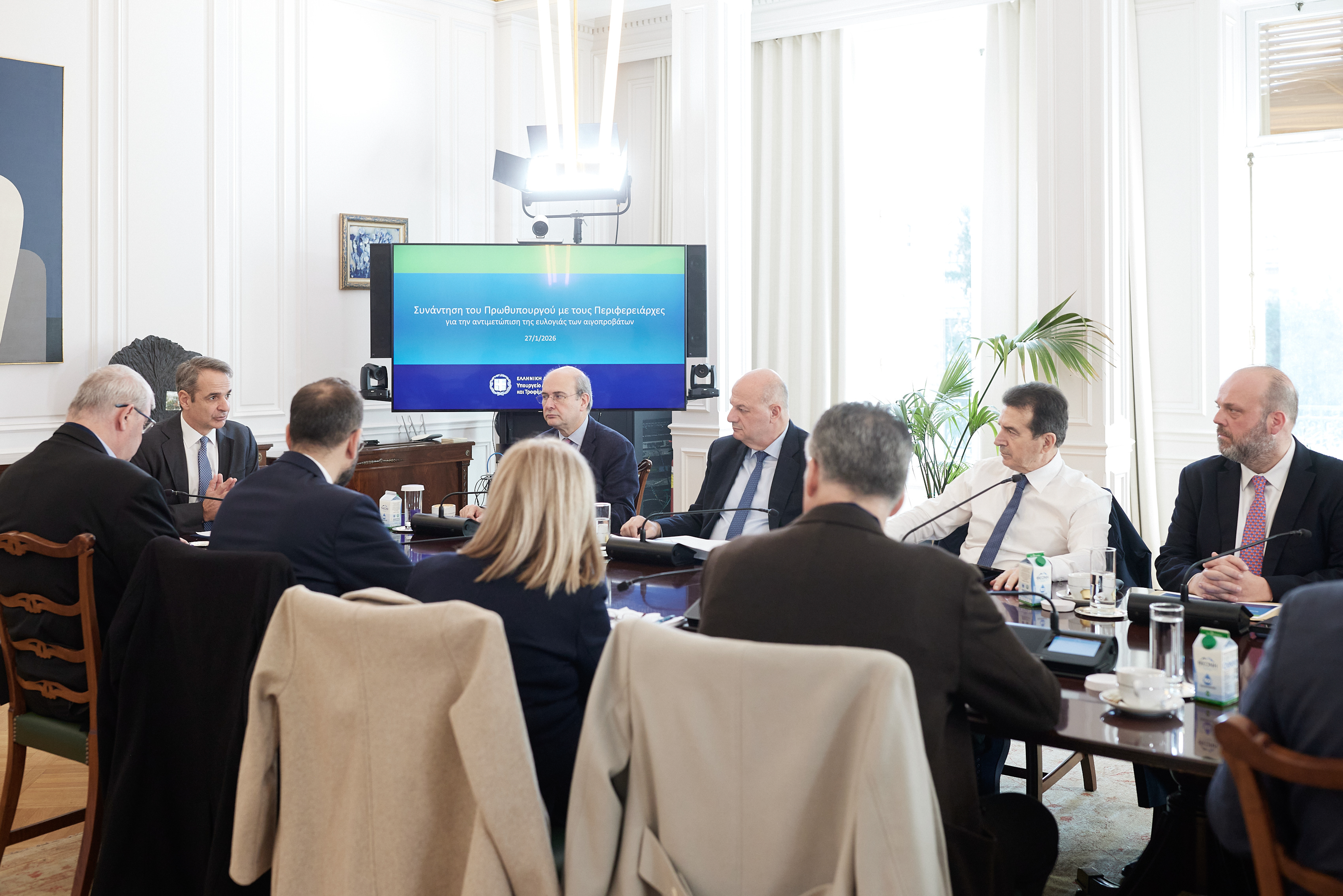 Κ. Μητσοτάκης: Κρίσιμο το επόμενο τρίμηνο για την ευλογιά, ανάγκη οριζόντιας και αυστηρής εφαρμογής των μέτρων βιοασφάλειας – Δηλώσεις Τσιάρα, Κουρέτα, Μπιλλίνη