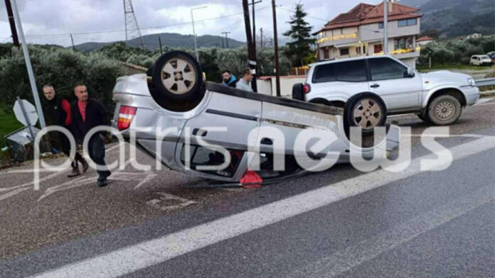 Ηλεία: Συγκλονιστικό βίντεο δείχνει ανεμοστρόβιλο να σηκώνει και να ανατρέπει αυτοκίνητο