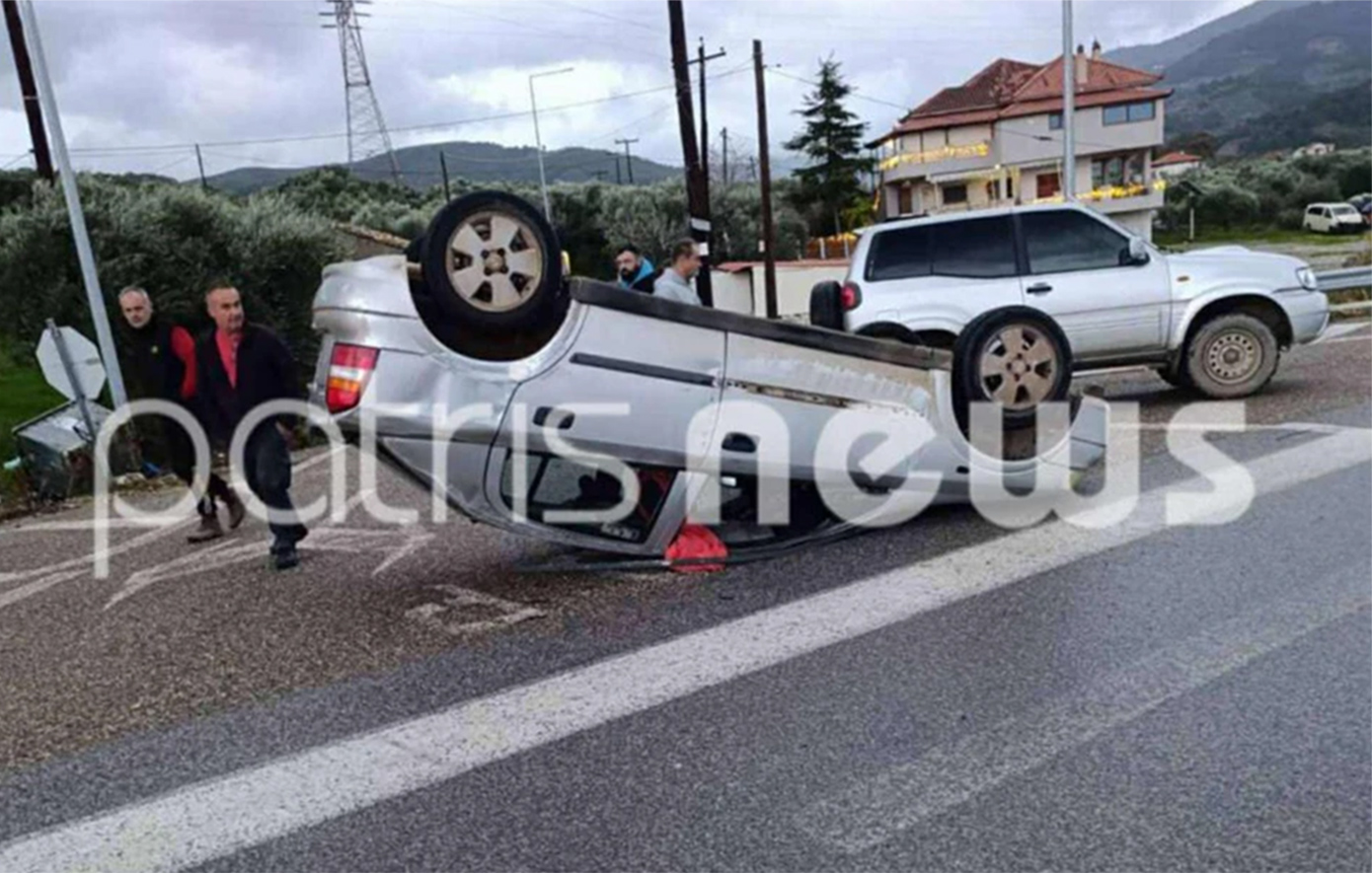 Ηλεία: Συγκλονιστικό βίντεο δείχνει ανεμοστρόβιλο να σηκώνει και να ανατρέπει αυτοκίνητο