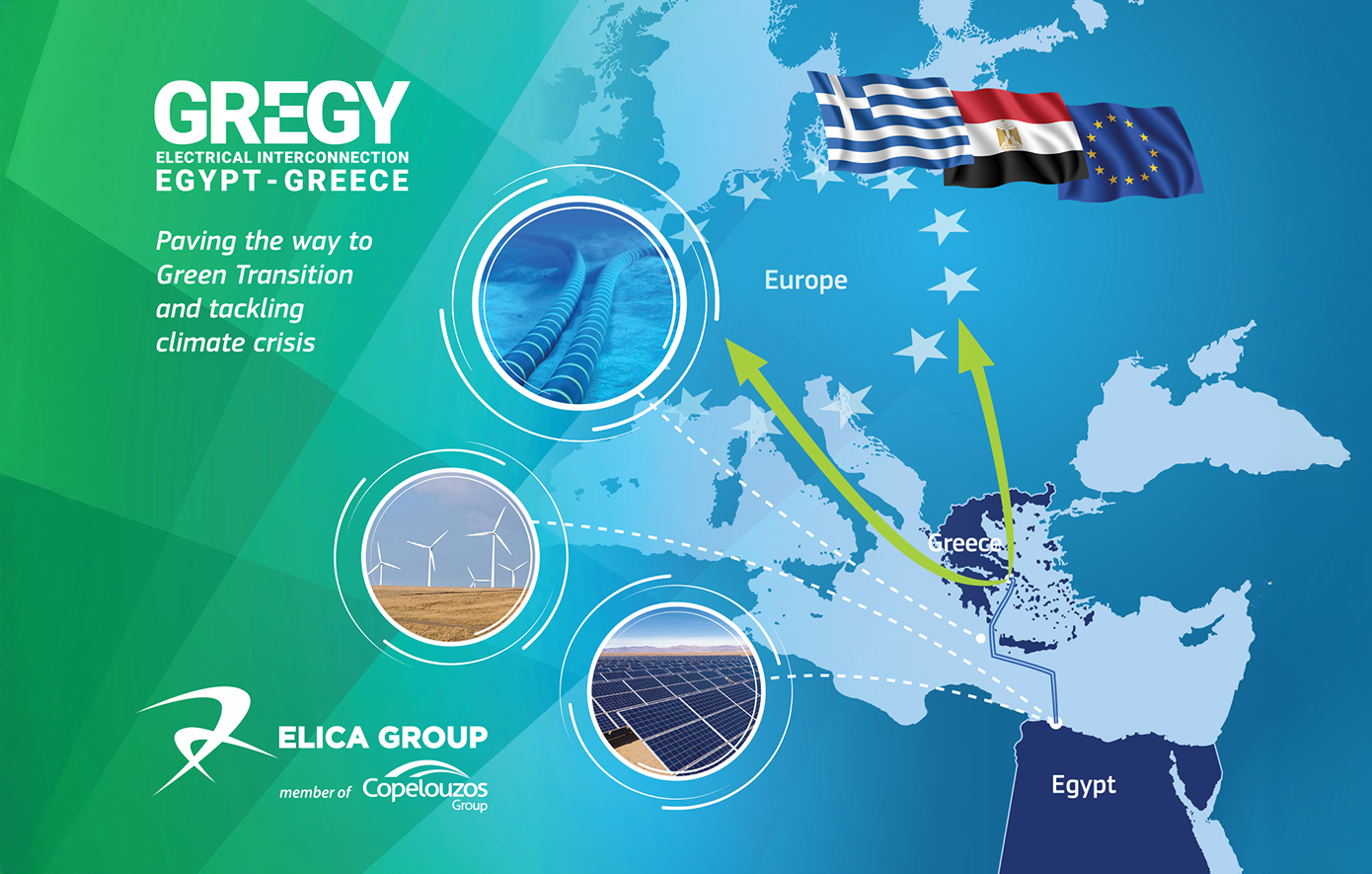 Η Ευρωπαϊκή Επιτροπή δίνει το πράσινο φως στην επιχορήγηση για τις μελέτες του έργου ηλεκτρικής διασύνδεσης Αιγύπτου-Ελλάδας GREGY