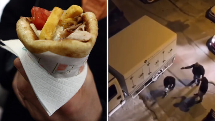 Απέκλεισε το δρόμο για σουβλάκια και απαίτησε εξηγήσεις: «Και τι να κάνω;» – Δείτε το βίντεο