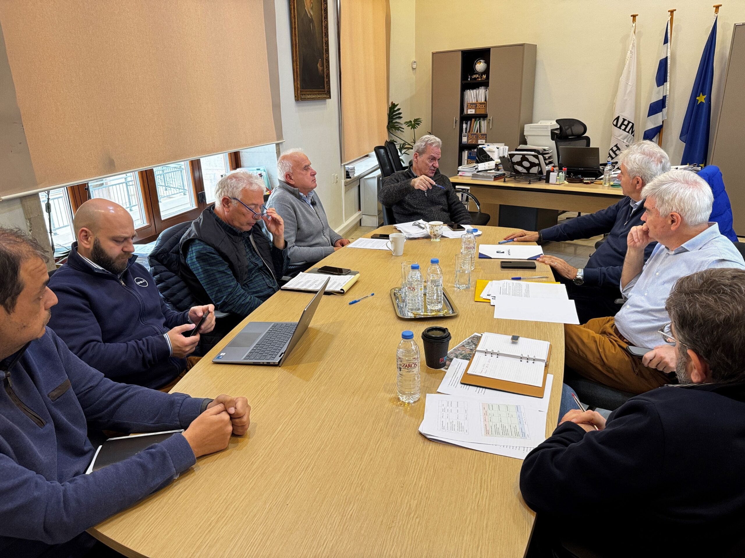 Συνάντηση Δημάρχου Ηρακλείου Κρήτης με τη Διοίκηση του Ο.Α.Κ για το πρόβλημα νερού