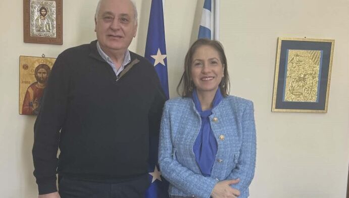 Συνάντηση Δημάρχου Βιάννου με την Επικεφαλής της Αποκεντρωμένης Διοίκησης Κρήτης