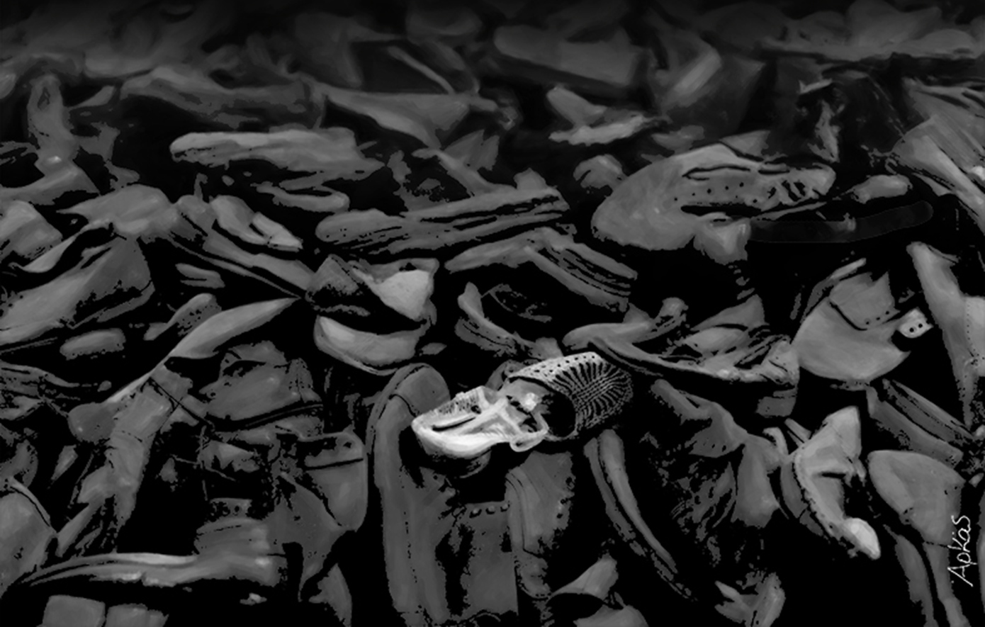 Αρκάς για τα Θύματα του Ολοκαυτώματος: Το ασπρόμαυρο σκίτσο που μας υπενθυμίζει ότι η ιστορία δεν πρέπει να λησμονείται ποτέ