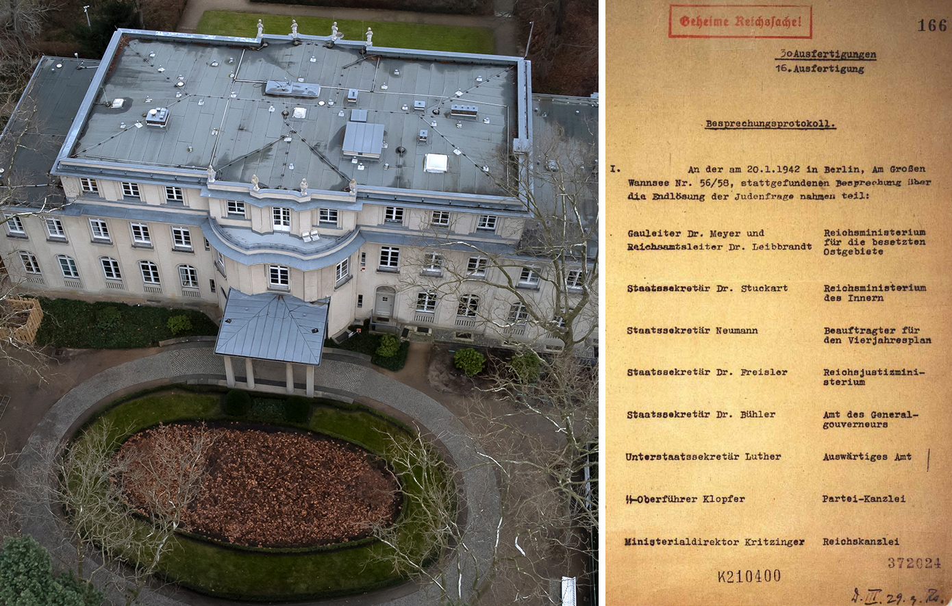 Σαν σήμερα 20 Ιανουαρίου: Η συνάντηση της Βάνζεε και το 90λεπτο που «οργάνωσε» τη γενοκτονία