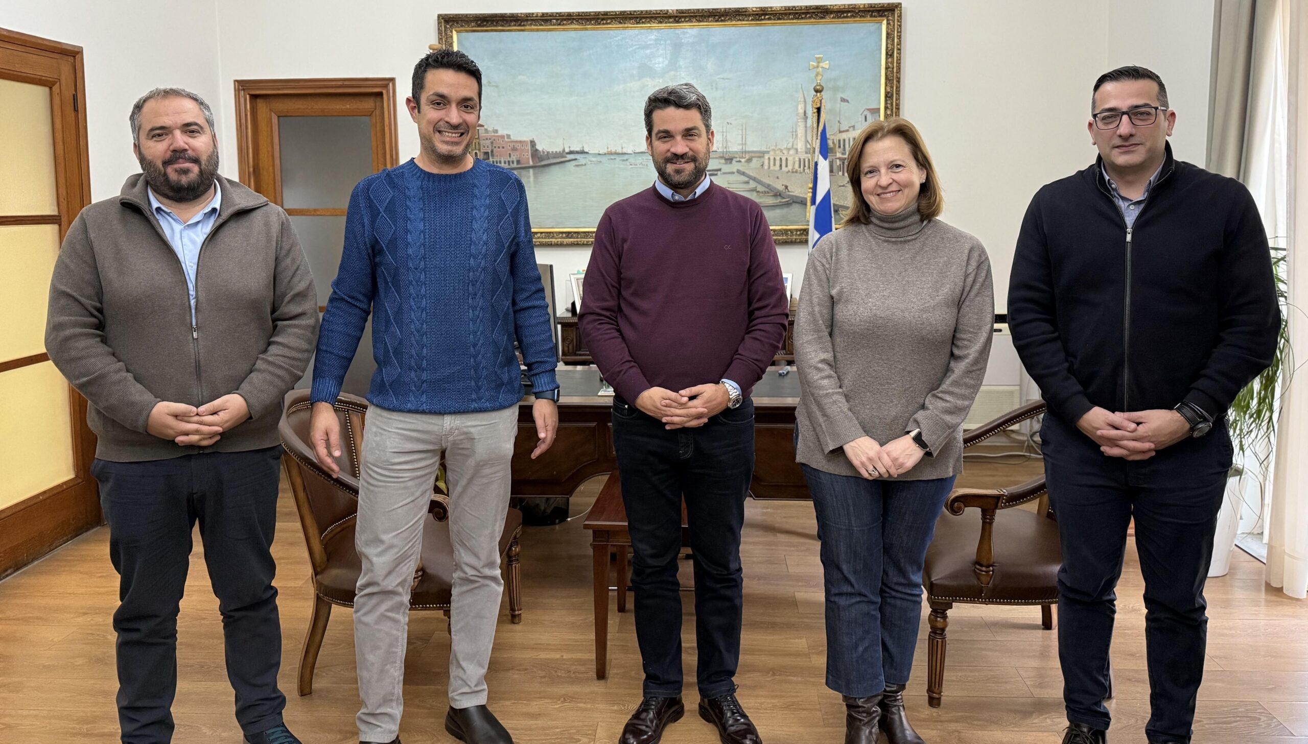 Συνάντηση Δημάρχου με την Επικεφαλής της Ελληνικής Μαθηματικής Εταιρείας Χανίων