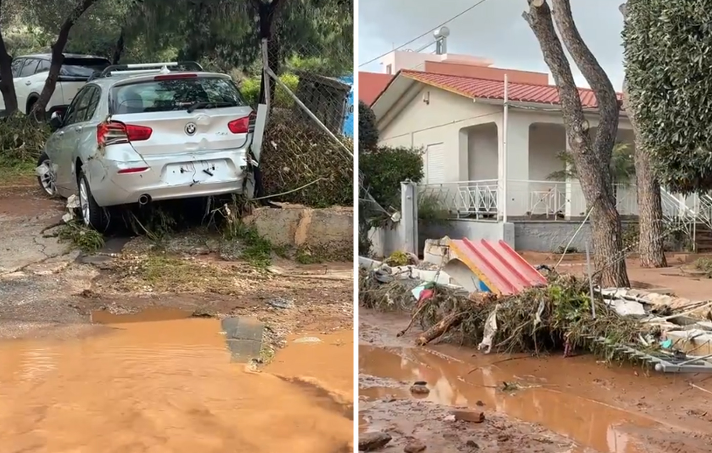 Ο δήμος Βάρης-Βούλας-Βουλιαγμένης σε κρίσιμη κατάσταση: Καταστροφή στο οδικό δίκτυο, οι δρόμοι κατέρρευσαν