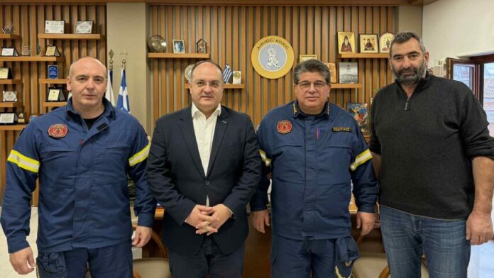 Η νέα ηγεσία της Πυροσβεστικής επισκέπτεται τον Δήμαρχο Κιλκίς