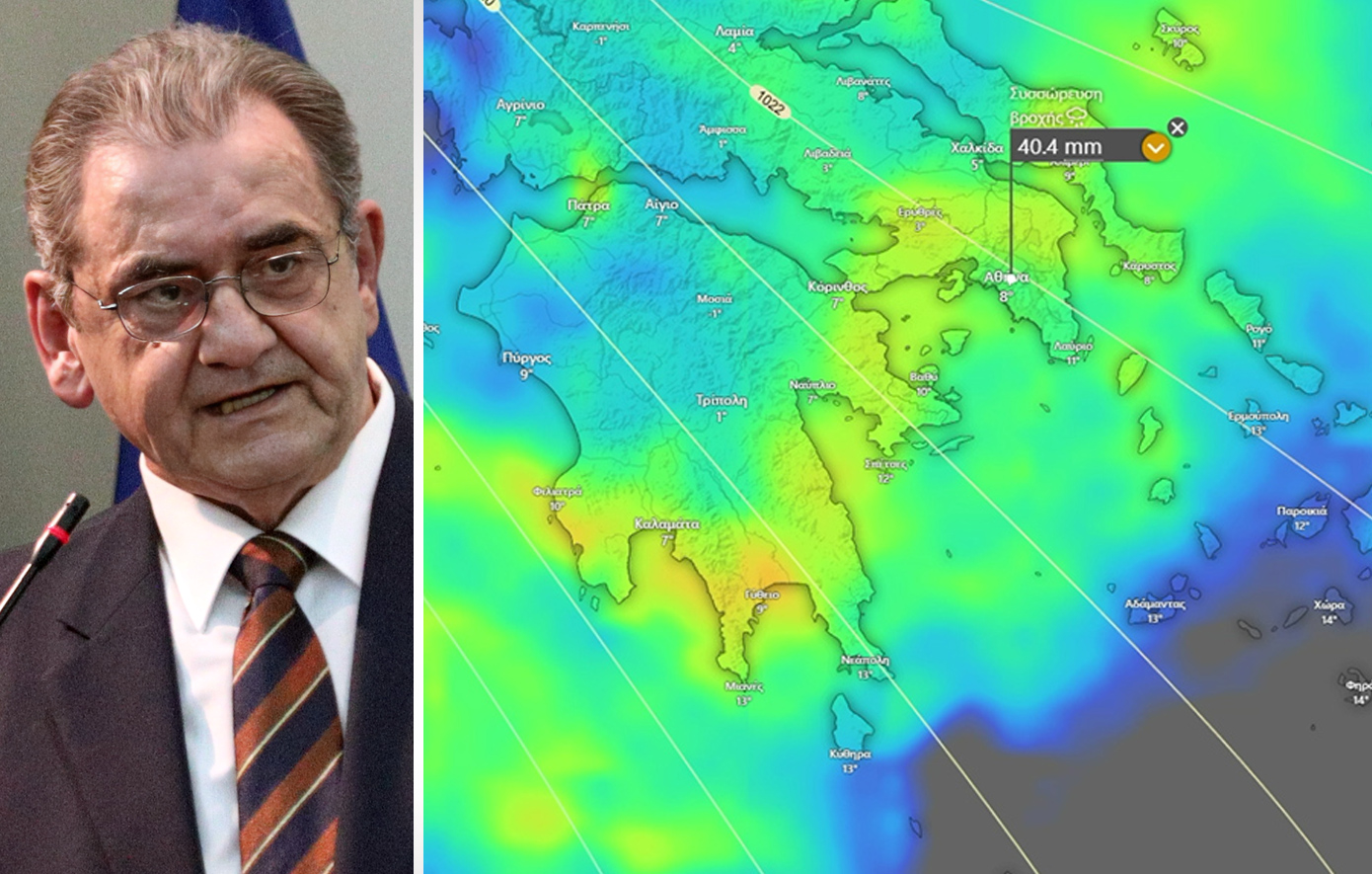 Ανάλυση Κολυδά για τη διάρκεια της κακοκαιρίας και τη συσσώρευση βροχής – Γιατί το «χειρότερο σενάριο» παραμένει στο τραπέζι