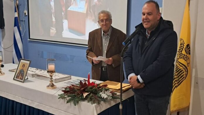 Ο Στ. Κούλης στην εκδήλωση κοπής βασιλόπιτας του Γορτυνιακού Πολιτιστικού Συλλόγου Σπάρτης