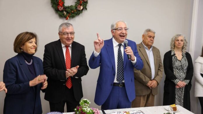 Ο Δήμαρχος Αμαρουσίου στην εκδήλωση κοπής πίτας του Εξωραϊστικού Συλλόγου Ψαλιδίου