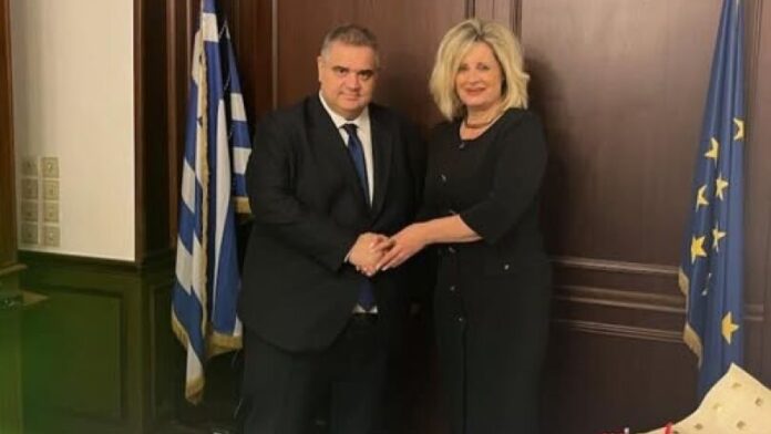 Συνάντηση της Δημάρχου Οιχαλίας με τον Αναπληρωτή Υπουργό Εσωτερικών