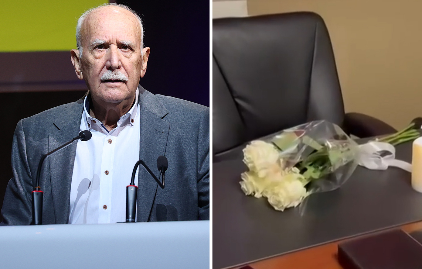 Συγκίνηση στον ΑΝΤ1 – Τα λευκά τριαντάφυλλα και το κερί που καίει στο γραφείο του Γιώργου Παπαδάκη