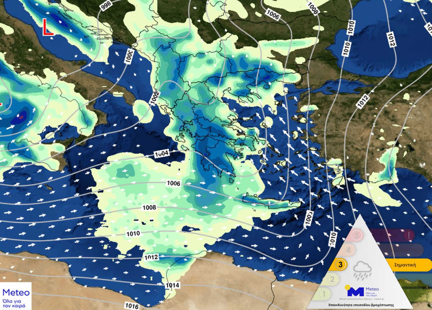 Οι χάρτες της επερχόμενης κακοκαιρίας, πότε πλήττει την Αττική – Η προειδοποίηση της ΕΜΥ