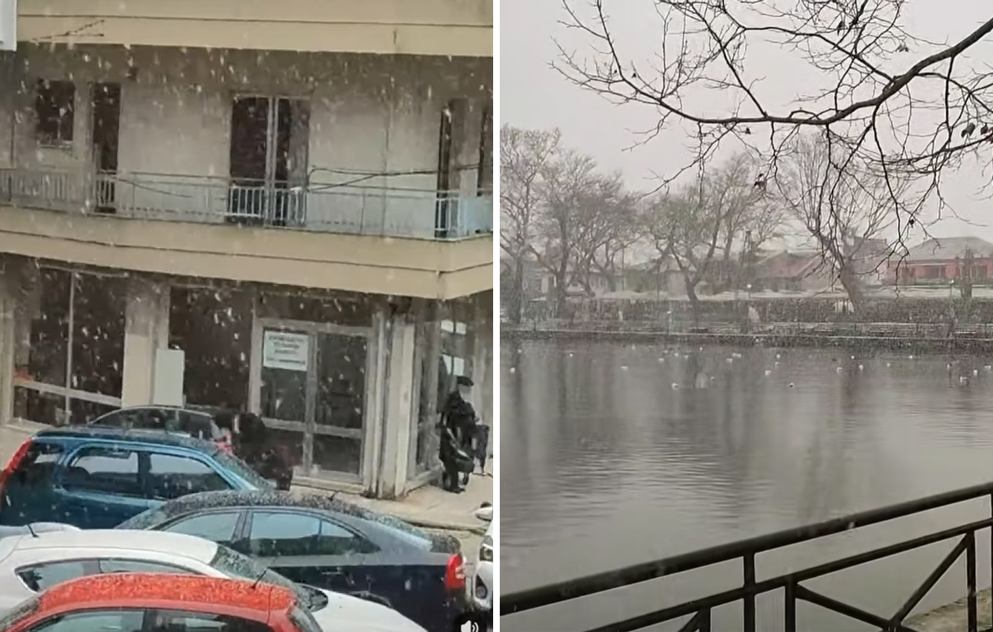 Σφοδρή χιονόπτωση στην καρδιά των Ιωαννίνων, παρακολουθήστε βίντεο – Η πρόγνωση για τις επόμενες ημέρες