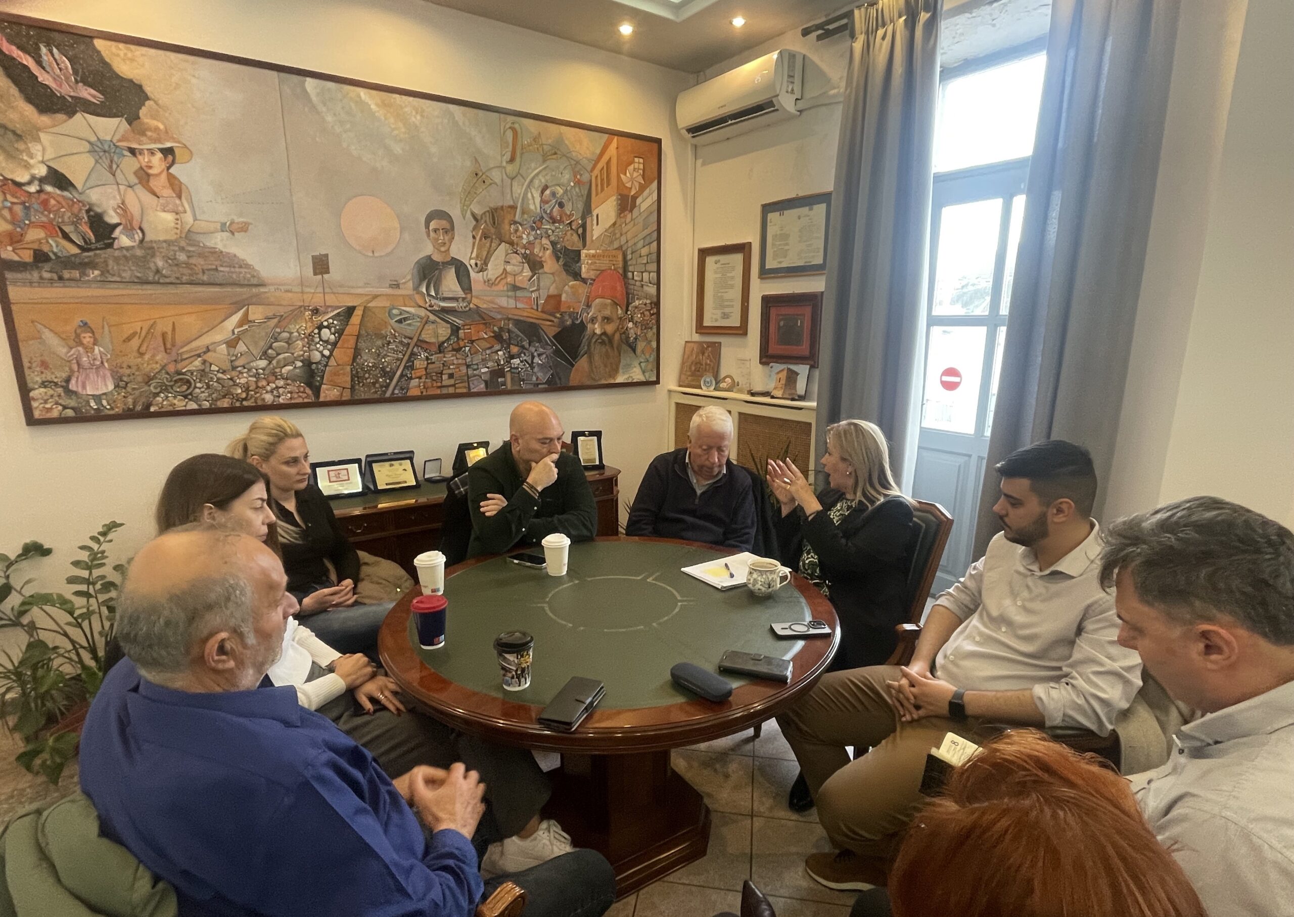 Δ. Λήμνου: Εργασιακή συνάντηση στο Δημαρχείο με τον Περιφερειάρχη Βορείου Αιγαίου