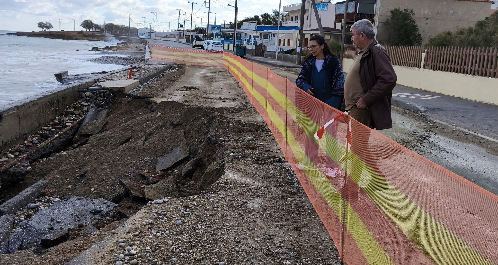 Επιστολή δημάρχου Χερσονήσου για τις καταστροφές στον παραλιακό δρόμο Γουβών