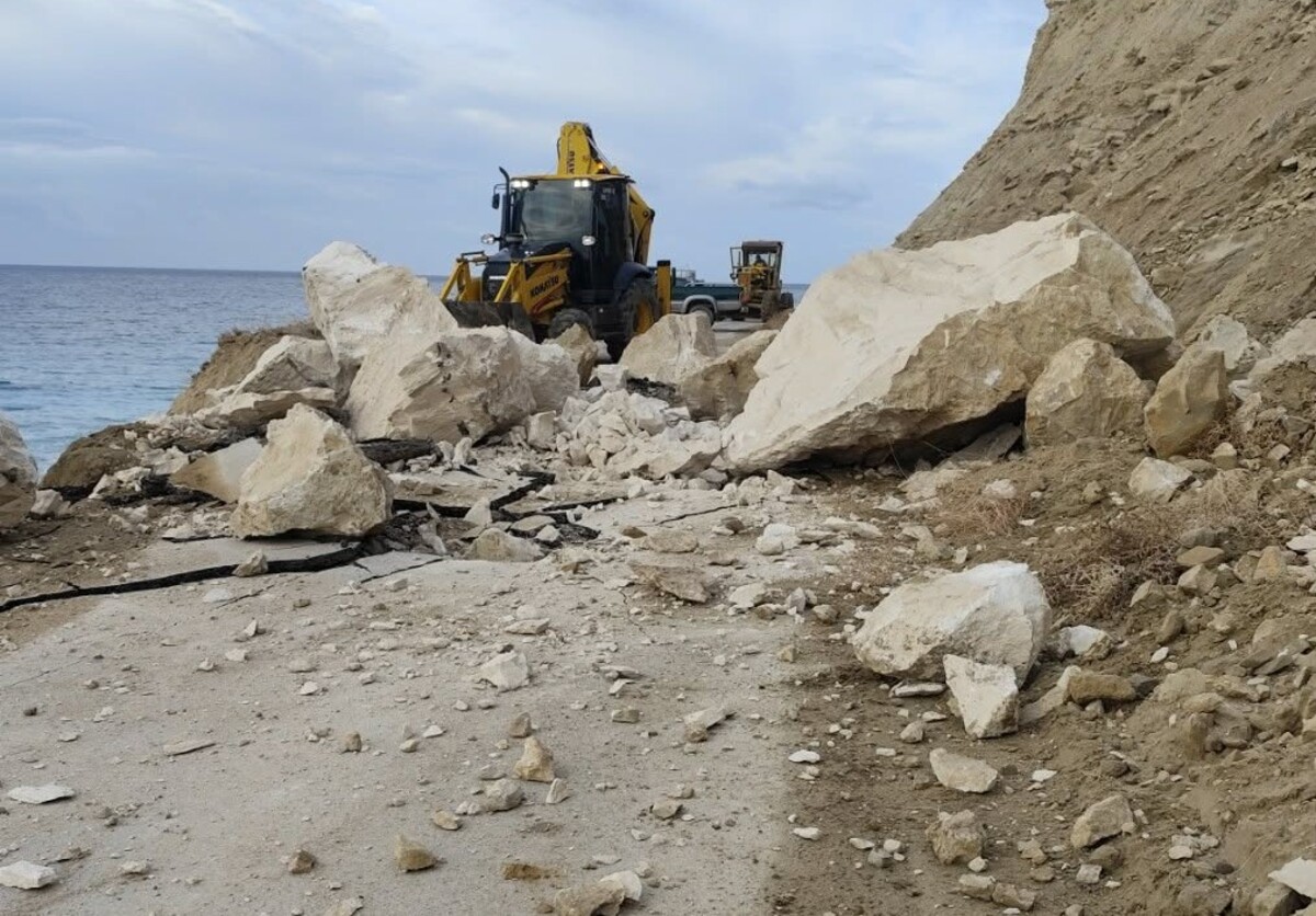 Απροσδιόριστα κλειστός ο δρόμος Τέρτσα-Μύρτος με απόφαση Δημάρχων Βιάννου και Ιεράπετρας