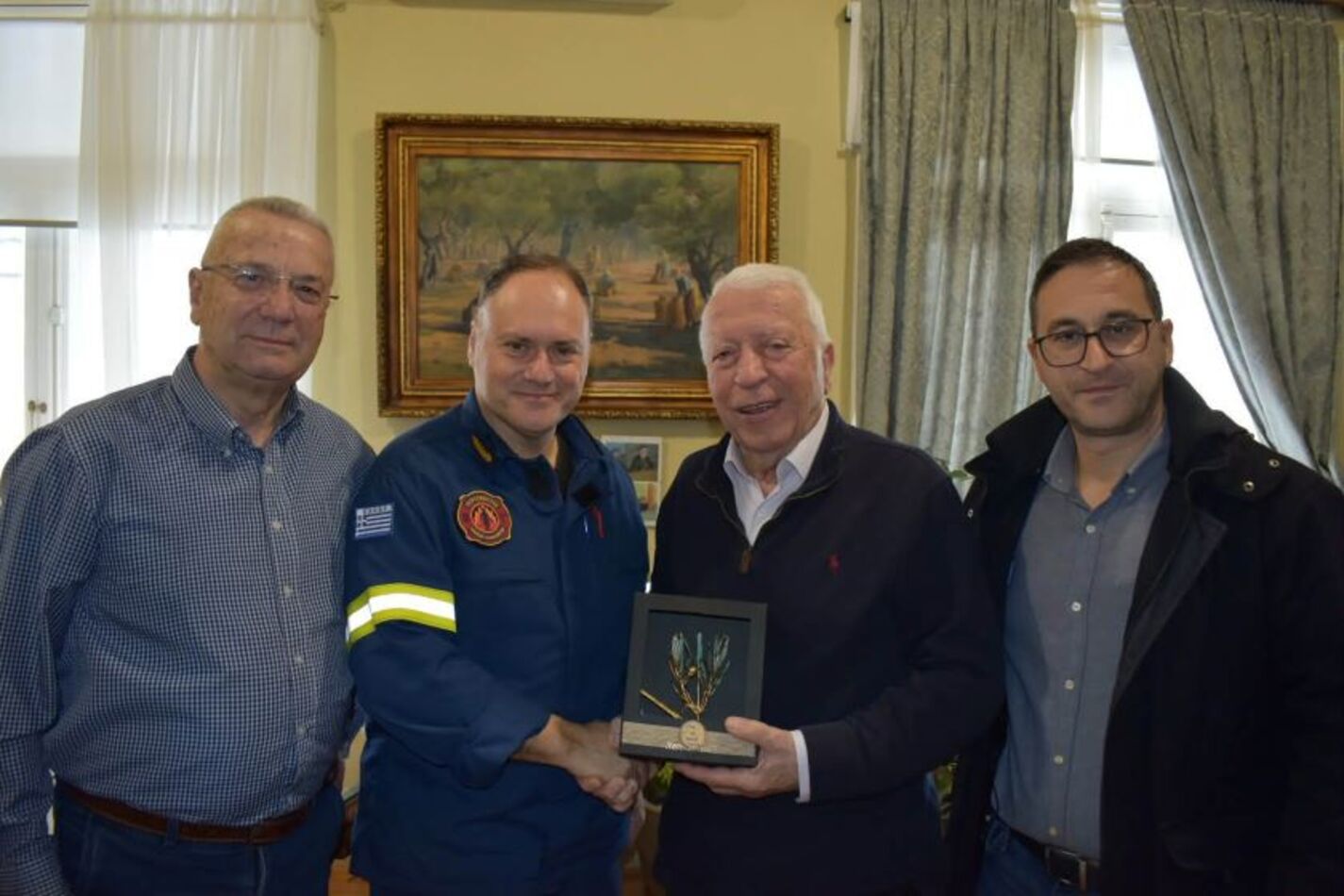 Συνάντηση Κ. Μουτζούρη με τον Διοικητή Πυροσβεστικής στη Βόρειο Αιγαίο