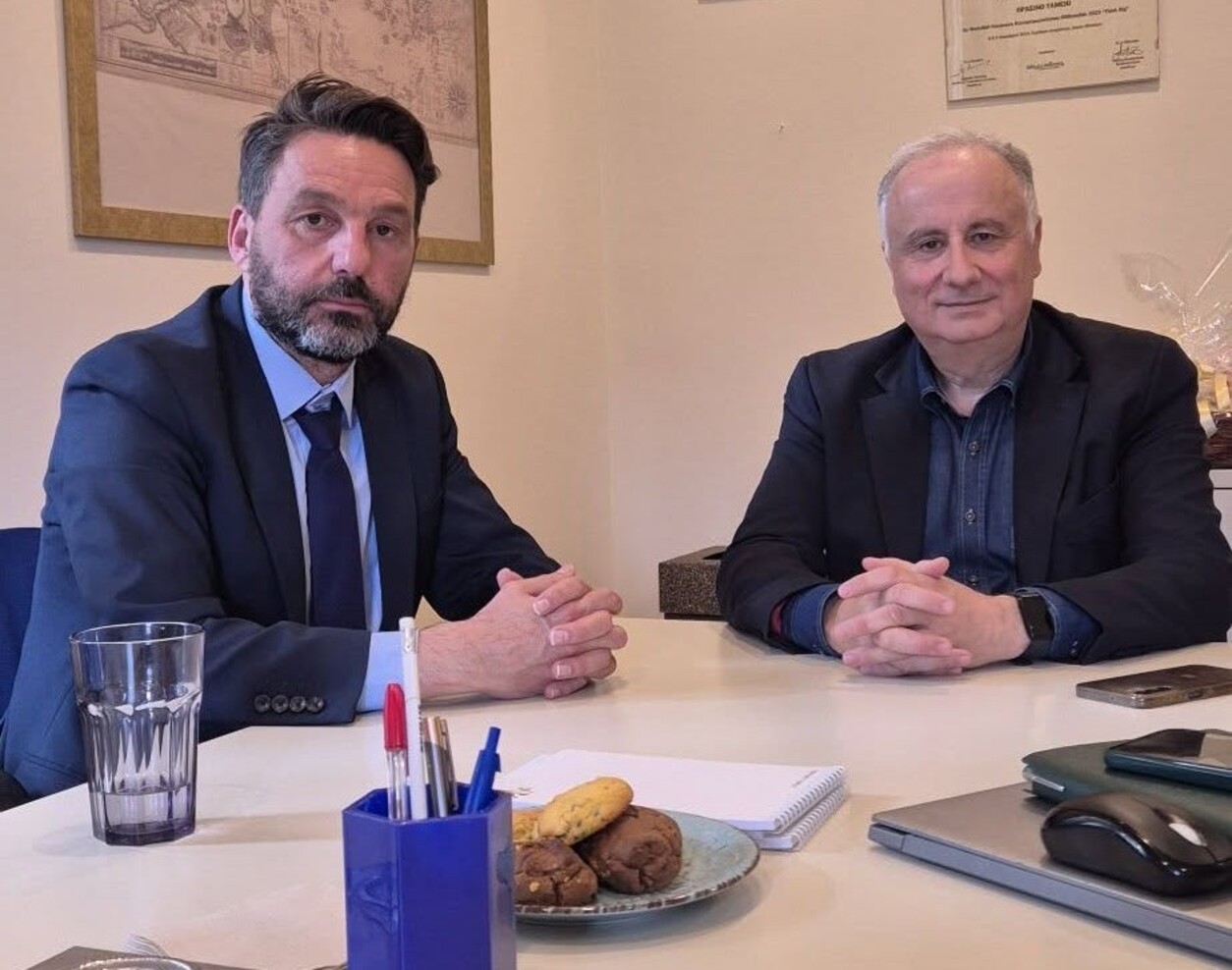 Σύσκεψη δημάρχου Χάλκης με τον επικεφαλής του Πράσινου Ταμείου