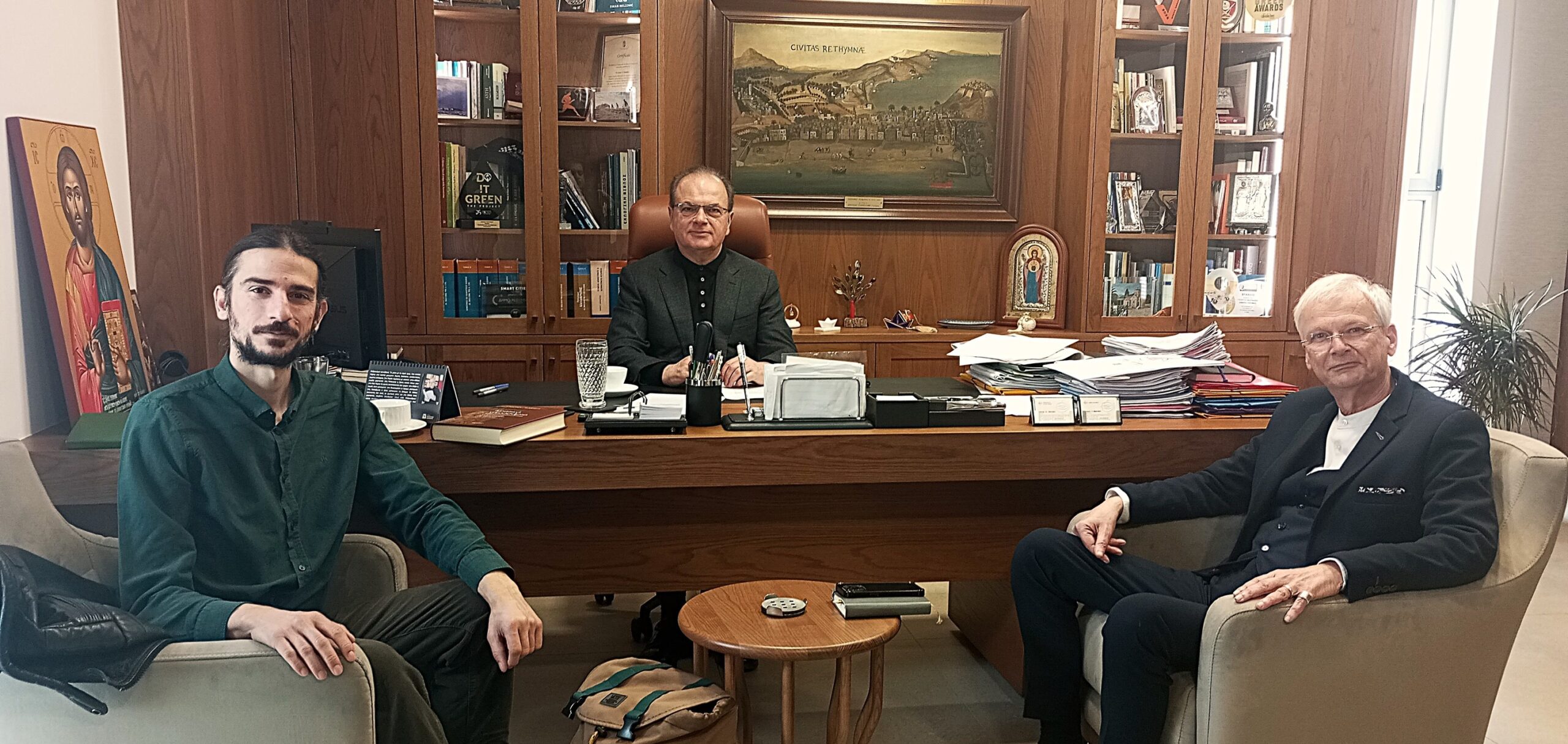 Συνάντηση δημάρχου Ρεθύμνου με τον Καλλιτεχνικό Διευθυντή του ΔΗ.ΠΕ.ΘΕ.Κ.