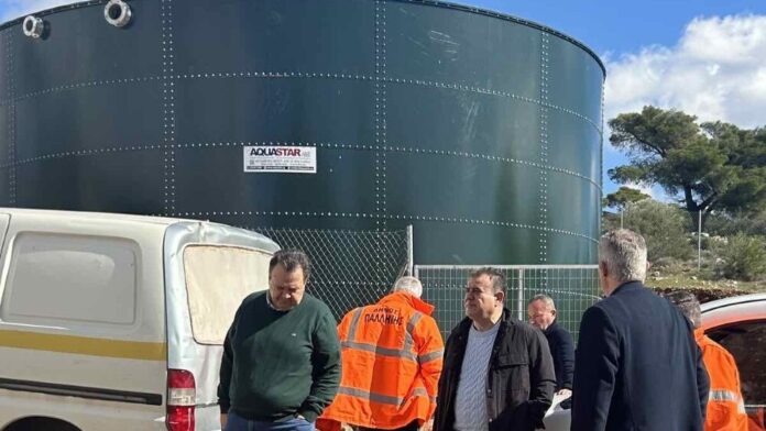 Καινούρια δεξαμενή 600 κ.μ στη Δέση Γέρακα από τον Δήμο Παλλήνης