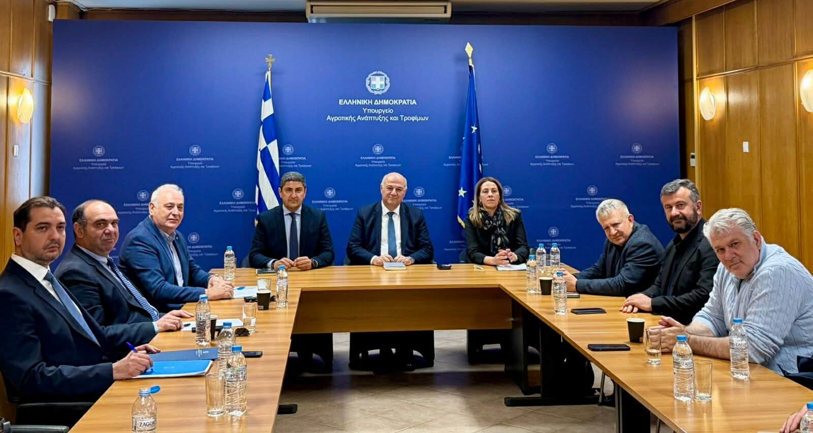 Ο Δήμαρχος Βιάννου στη συνάντηση του ΥΠΑΑΤ για αγροτική οδοποιία και αρδευτικά έργα