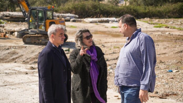 Επίσκεψη Δημάρχου Μυτιλήνης στο έργο αποκατάστασης του πρώην ΚΥΤ Μόριας