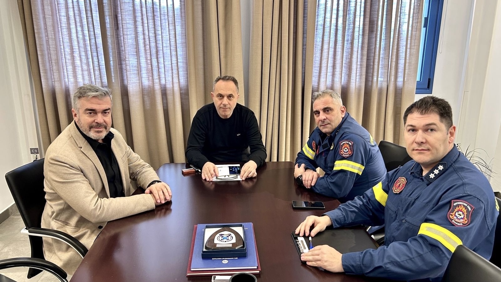 Συνάντηση Δημάρχου Λαμιέων με τον καινούργιο Περιφερειακό Διοικητή Π.Υ. Στερεάς Ελλάδας