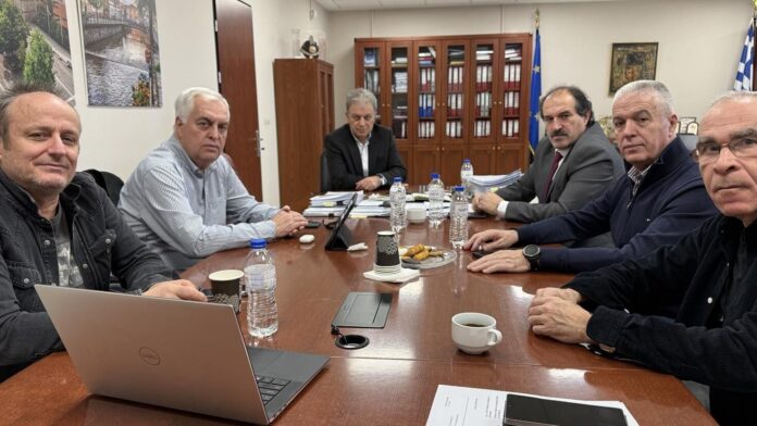 Συνάντηση Γ. Αμανατίδη στην Περιφέρεια Δυτικής Μακεδονίας για τις πλημμύρες στην περιοχή Αμυνταίου