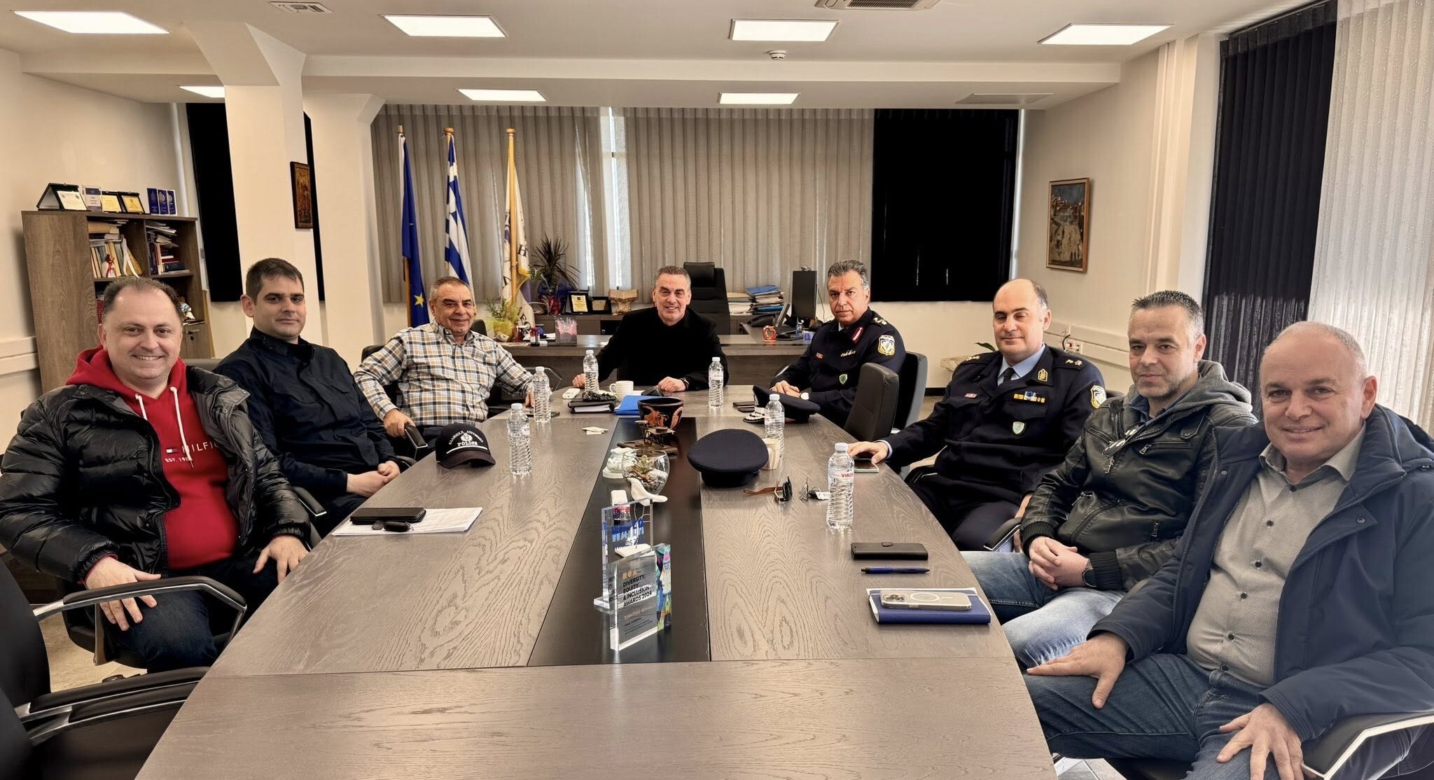 Σύσκεψη Δημάρχου Λεβαδέων με τον καινούργιο Αστυνομικό Διευθυντή Βοιωτίας