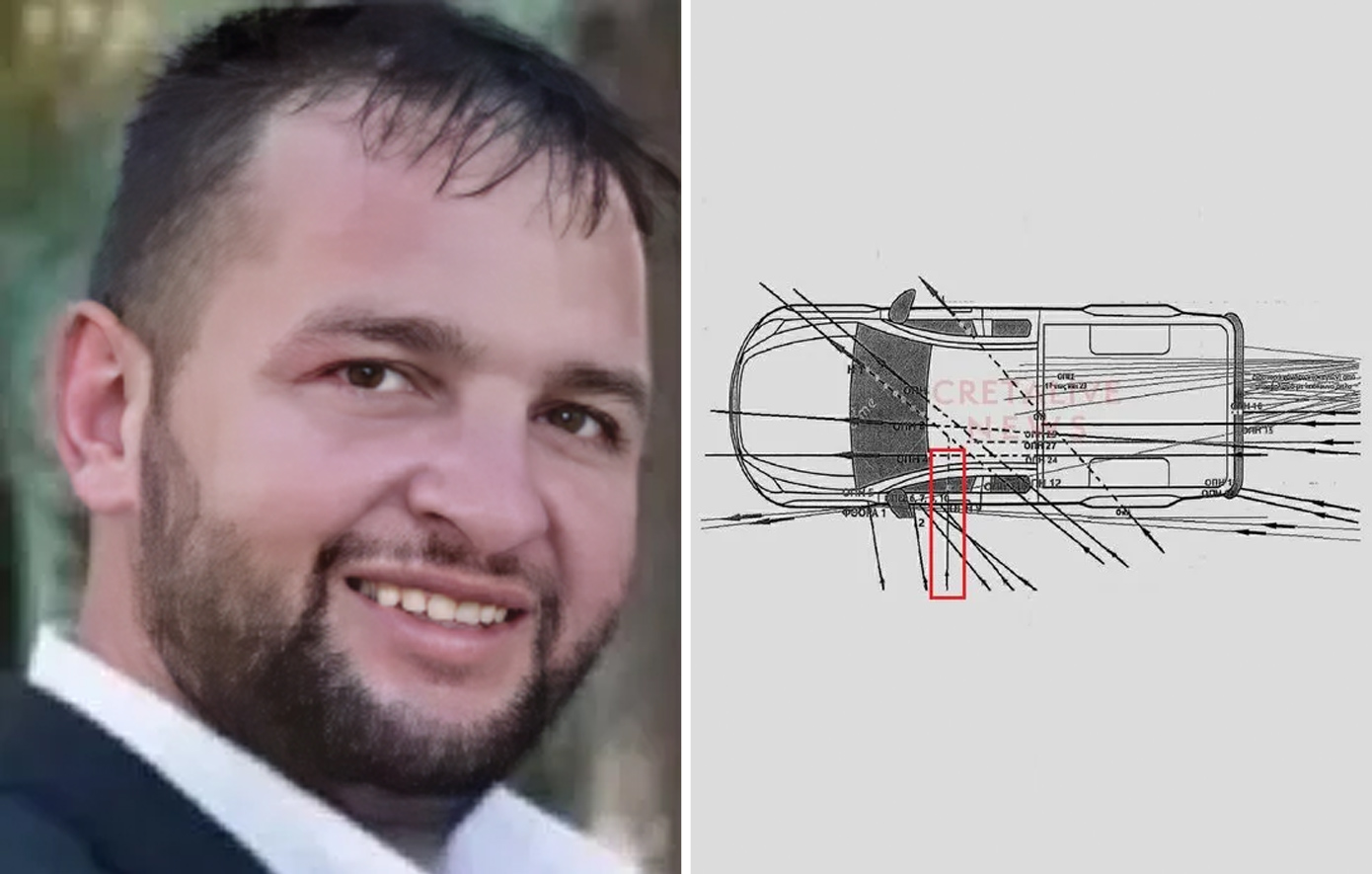 Αιματοχυσία στα Βορίζια: Η ανάλυση στο αυτοκίνητο του Φανούρη Καργάκη – Από τα αριστερά η θανατηφόρα βολή