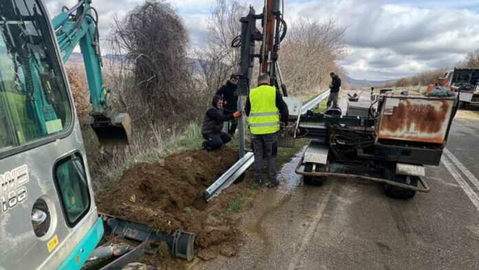 Εγκατάσταση προστατευτικών στηθαίων στο οδικό δίκτυο του Δήμου Κιλκίς