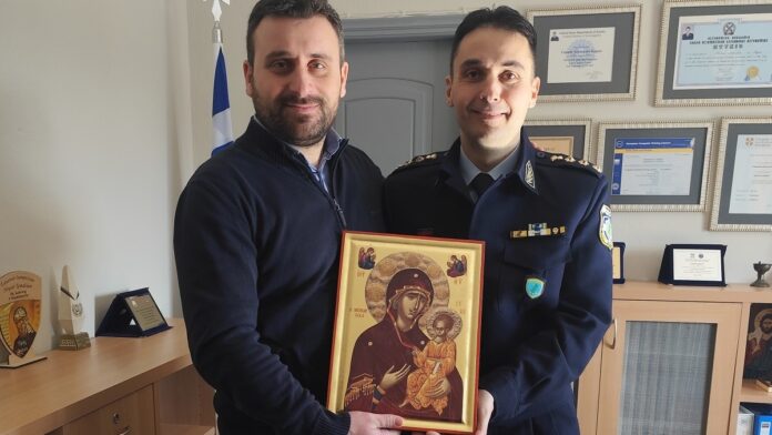 Συνάντηση Δημάρχου Μετεώρων με τον καινούργιο Αστυνομικό Διευθυντή Τρικάλων