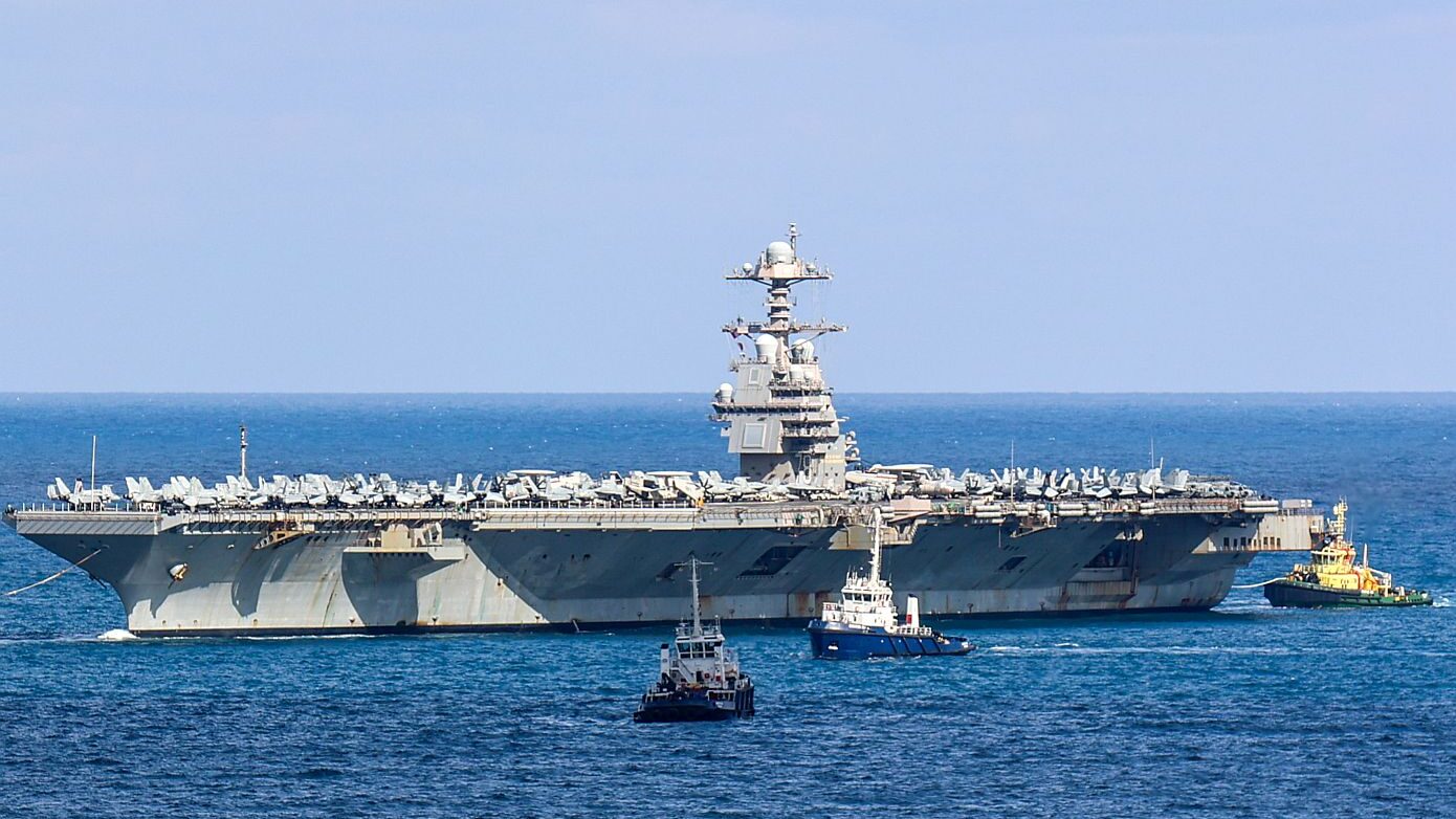 Κατέπλευσε στη Σούδα το αεροπλανοφόρο USS G. Ford – Δείτε εικόνες και βίντεο