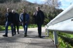 Επιθεώρηση Δημάρχου Πατρέων σε τοποθεσίες με νέα στηθαία ασφαλείας